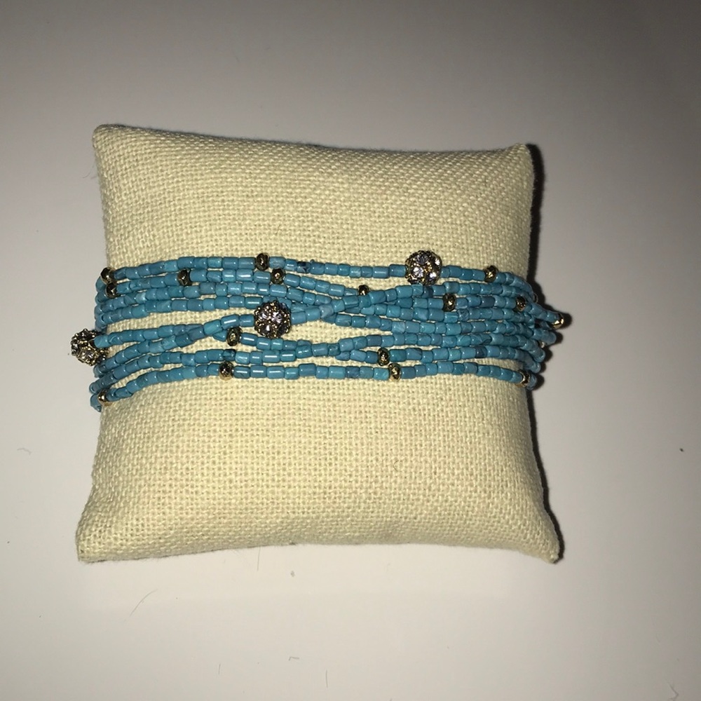 Stella & Dot turquoise bead bracelet